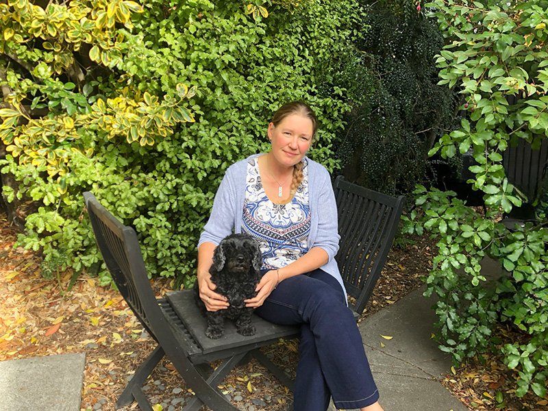 Christchurch dog sitter after meeting a new client dog during initial consultation at home