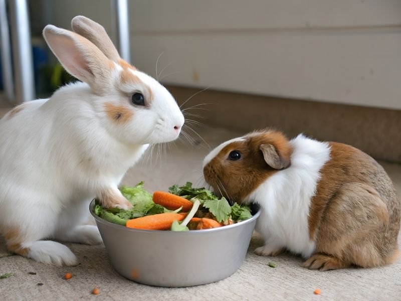 Image of a rabbit with Clean rabbit housing and enclosure maintenance provided by professional Christchurch bunny sitting service